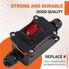 2X IP65 Rainproof And Waterproof Ship Type Switch 220V Power Supply Intermediate Switch Electrical High Connector