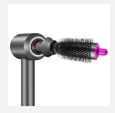Cylinder Comb and Adapter for Dyson Airwrap Styler / Supersonic Hair Dryer Accessories,Curling Hair Tool,Rose Red & Gray