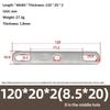 304 Stainless Steel Double Hole Metal Straight Plate Thickened Flat Gasket With Holes Blocking Plate Bolt Accessories