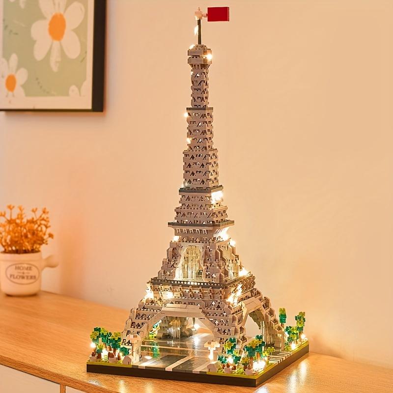 KNEW BUILT LED-lit Guanghan Palace Micro Mini Building Blocks Stunning Decorative Gift Toys for Patient Home Decorations