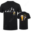 Fashion Skeleton Enjoying FRIDAY Beer Day Tees Back Print Men's T-Shirt Finally Friday for Drink Lover Male Oversized Clothing