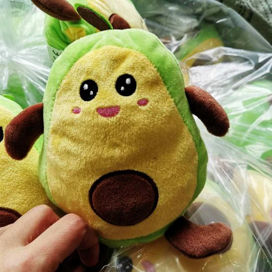 Plush Toy Cartoon Animal Design Decoration Soft Double-Sided Avocado Stuffed Doll Toy for Children