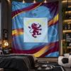 Wall Hanging Tapestry Aston Villa Football Print Cloth for Living Room Bedroom Home Decor