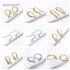 Earrings Accessories,18K Gold Plated Earrings Hook Components Ear Wire,DIY Jewelry Making Earring Findings Accessories