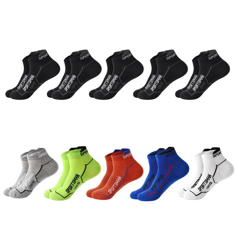 6/10 Pairs Men Socks Autumn And Winter Socks Sports Mesh Running Socks Wicking Sweat Deodorant Short Socks Casual Cotton Socks