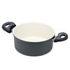 LIV PLUS Arietta Ceramic 20cm Casserole Pot, Dark Gray, ND-3617, Induction and Gas Compatible
