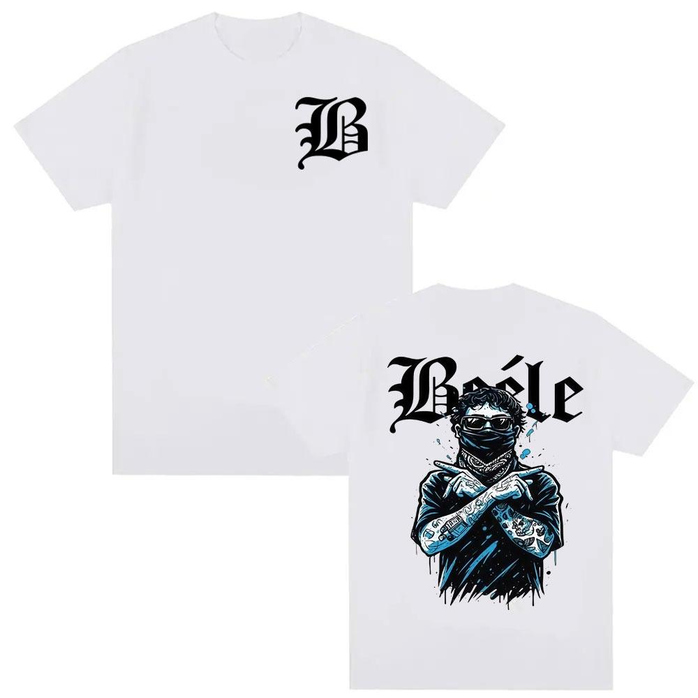 

Rapper Beele Borondos Album Tour Print Tshirt for Men and Women Harajuku Fashion 2026 Spring summer new Pure Cotton Tshirt 2XL
