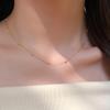 18K Gold & Sterling Silver Round Bead Choker Necklace