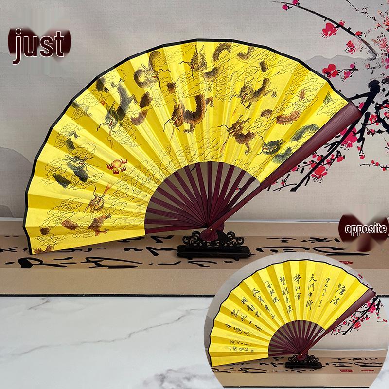 8-Inch & 10-Inch Double-Sided Chinese Ink Painting Folding Fan for Men and Women