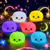 2027 Simulation Dumpling Squishy Night Light Soft Lightup Bubble Spitting Bun Birthday Gift Colorful Dumping Toy Squishy Gifts
