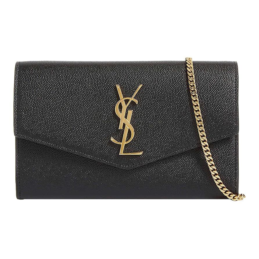 Saint Laurent Uptown Wallet On Chain Nero Women Shoulder_bags Black 607788-1GF0J-1000