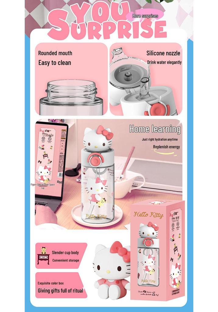 Sanrio Summer Water Cup: Stylish, Portable, Back-to-School Essential for Students