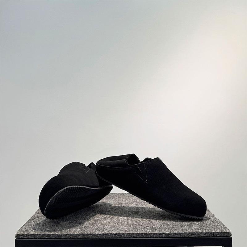 

2025 Новые мужские кожаные туфли-лоферы Удобная мужская повседневная обувь Слипоны Мужская уличная обувь для ходьбы Сплит-кожа Обувь для вождения 44 чёрный