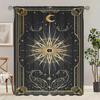 2Pcs- Tarot Card Decoration - Printed Curtain - Polyester Material - Suitable for Family Bedroom Curtain Living Room Decoration