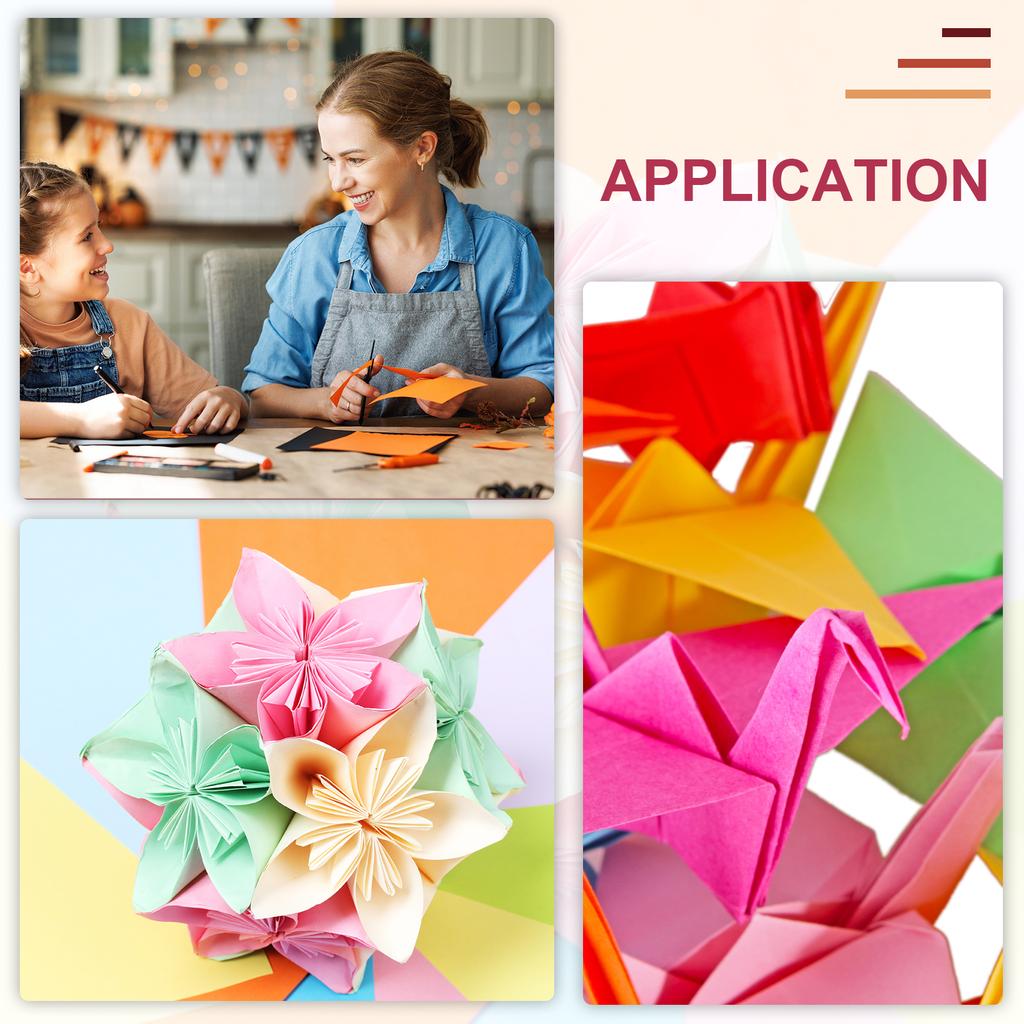 40 Sheet Large Origami Paper Shiny Origami Kite Paper Easy Folding for Beginner DIY Arts Crafts 7/8/15 Inch 10 Colors
