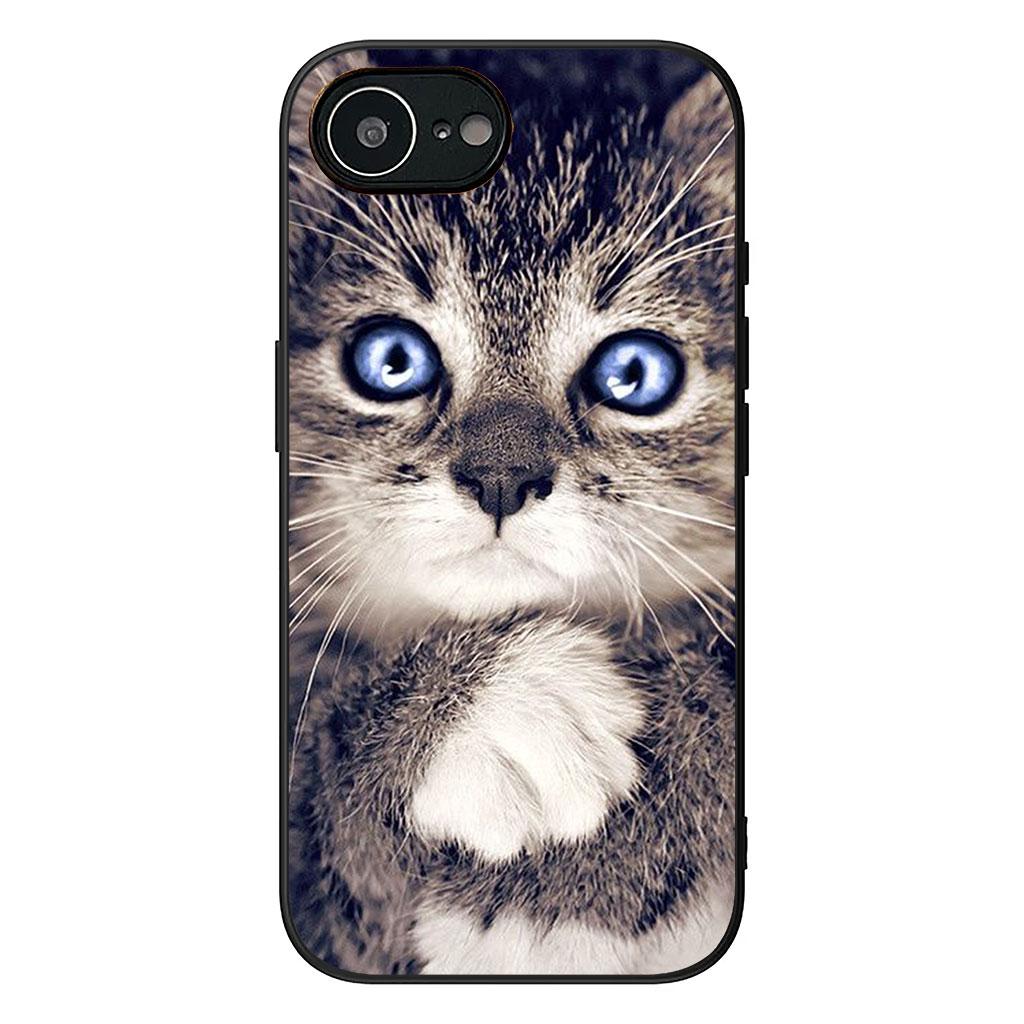 Cover for Apple iPhone 16 15 14 Plus 13 12 Mini 17 Pro Max + ProMax 16E Air 16+ 15+ Coque Phone Case Kitten Cat