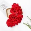 European And American Solid Color Fungus Edge Flower Applique Wedding Dress Accessories Three-Dimensional Rose Clothing Accessories Cloth Sticker