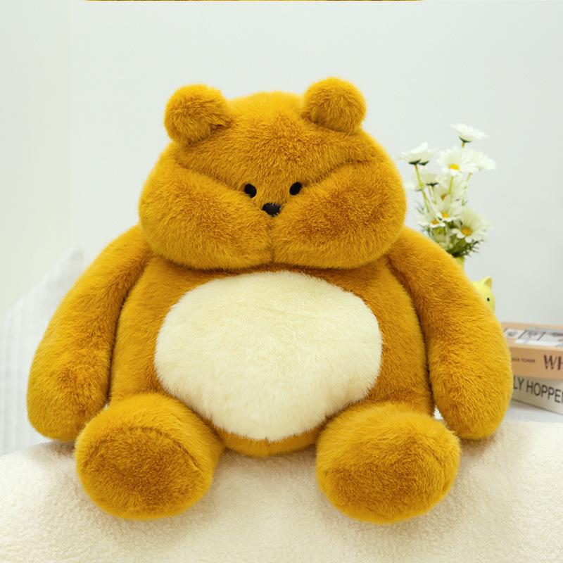 Pulling The Threaded Bear Xin'an Bear Cute Doll Plush Toy Doll Coaxing To Sleep and Pillow Birthday Gift