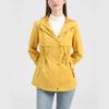 Giacca impermeabile da donna Trench da escursionismo Giacca a vento da esterno Leggero Classico con cappuccio Antivento Leggero Cappotto antipioggia Capispalla sottile Abbigliamento antipioggia