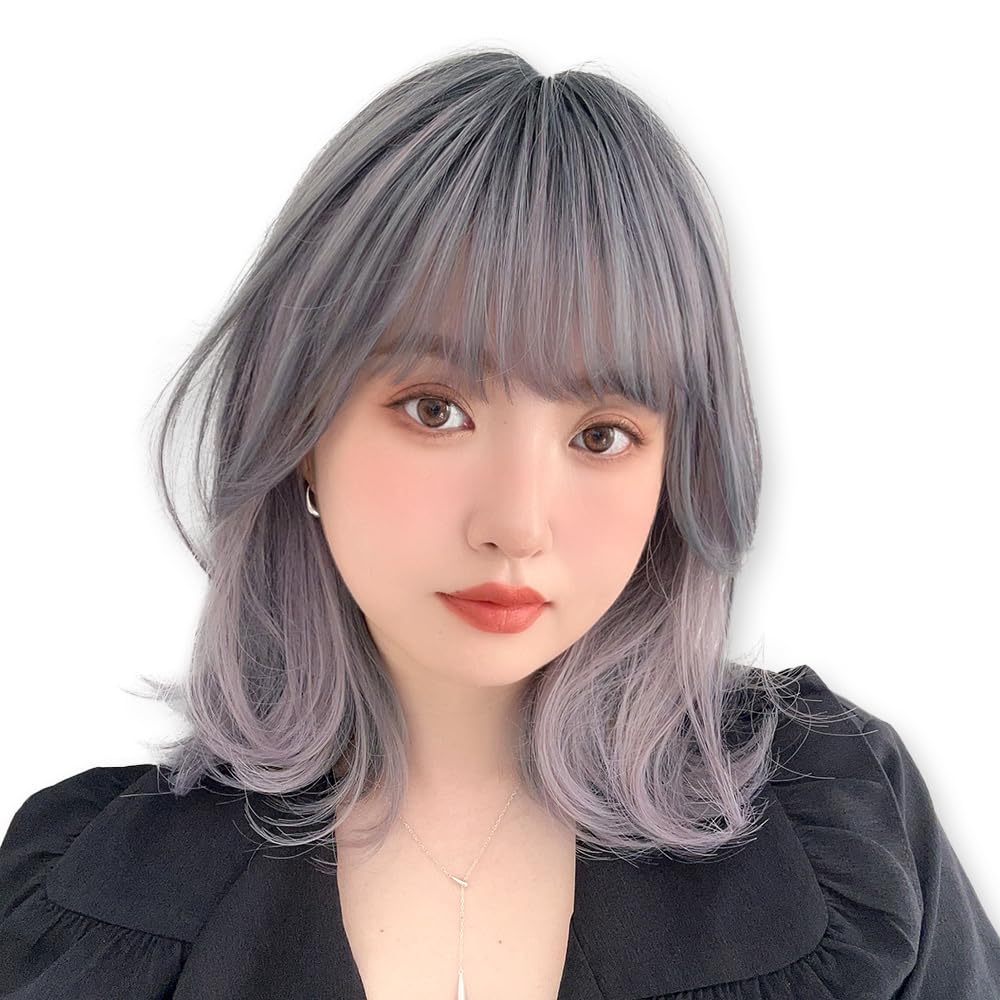 

Inner Full [Brightlara] Wig, Semi-Long, Women s, Color, Natural, Medium, Wig, hf1893-GRH