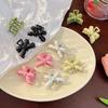5Pcs Girl Hairpins 3D Bow Design Matte Texture Hair Clips Lightweight Small Gripper