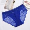 Mesh Seamless Mid-waist Underwear Women Panties Plus Size Sexy Lace Breathable Hip Lift Briefs