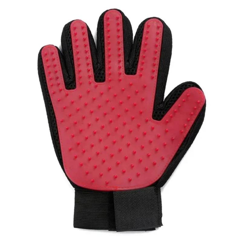 Guantes de silicona para el cuidado de mascotas, cepillo y peine para gatos, guantes para bañar a perros, limpieza, eliminación del pelo para perros, suministros para uso animal.