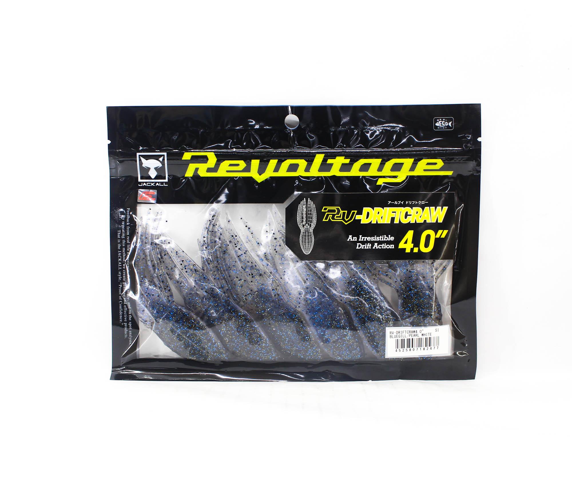 

Jackall Soft Lure RV-Drift Craw 4 дюйма Bluegill Pearl White (2477)