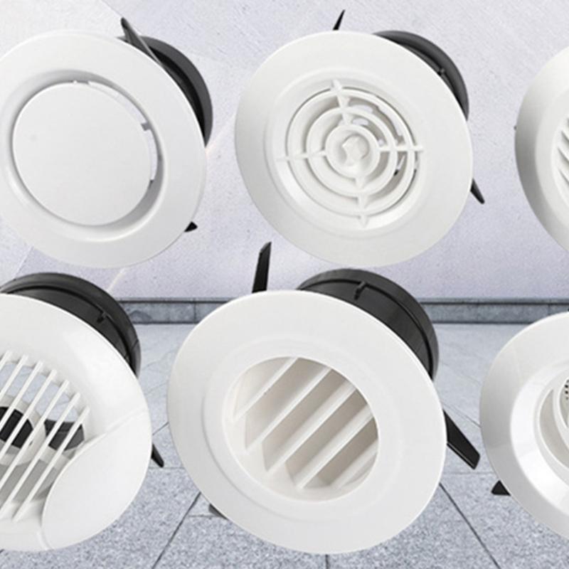 Runder ABS-Dachüberstandslüfter, verstellbarer Luftstrom, Abluftgitter, Deckenlüfter, Badezimmer, Küche, Schlafzimmer, Büro