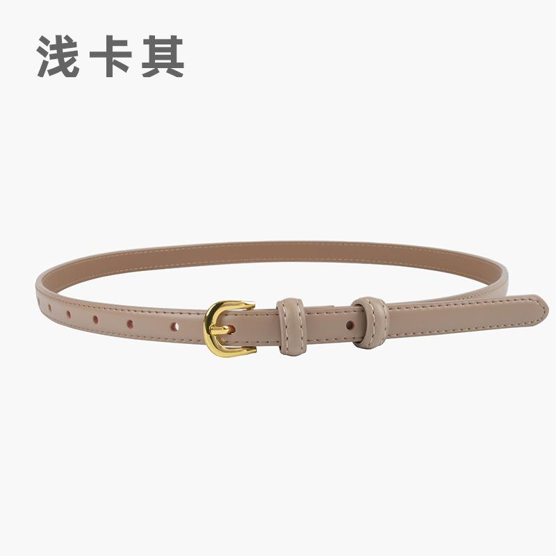 

Fine Leather Women S Belt Belt With Jeans Casual Pants Women S Dress High-End Decoration 105cm легкие хаки