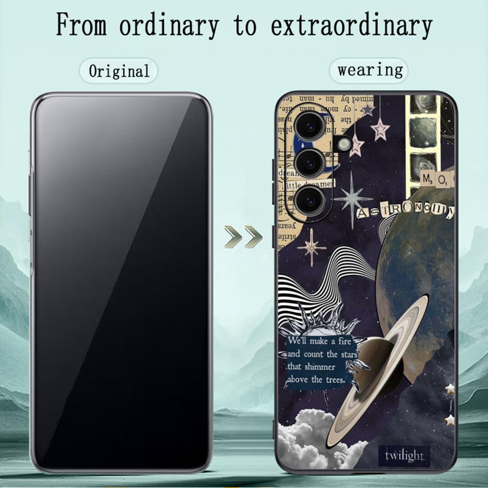 Fashion Cool Star Hot Selling Pattern Phone Case For Samsung Galaxy S26 S25 S24 S23 S22 S21 Plus Ultra Note20 Soft Black