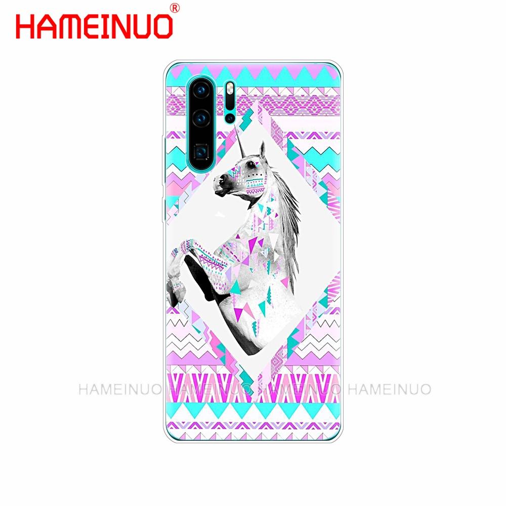Silicon Phone Cover Case for Huawei P30 PRO LITE P SMART 2019 Plus P Smart Z P20 Lite 2019 Rainbow Lovely Unicorn