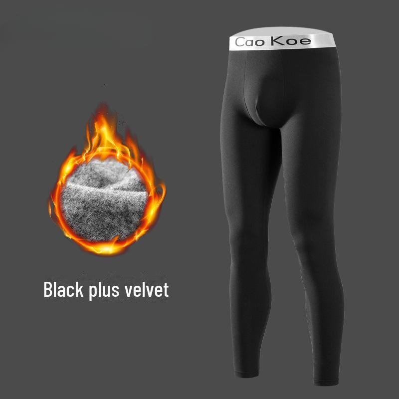 Pantaloni termici slim-fit pentru bărbați din catifea germană premium cu căptușeală din lână - Mărimi mari pentru toamnă/iarnă.