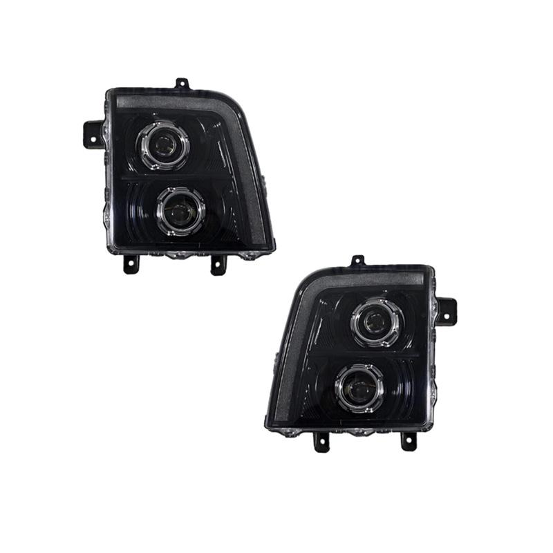 High Brightness LED Headlight Assembly with Dual Lenses & Flowing Turn Signal for Dongfeng Tianjin First Gen