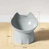 New High Feet Cat Bowl with Long Ears Anti-overturning Pet Bowl Neck Protection Plastic Pet Food Bowl Pet Supplies