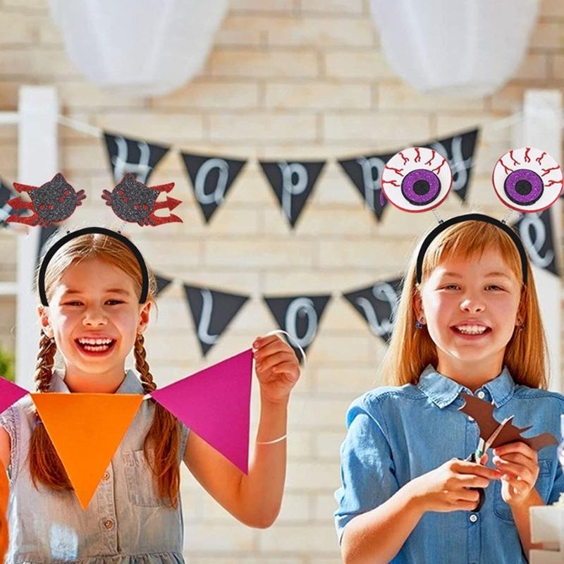 Halloween Themed Hairband Headband with Pumpkin Headpiece for Festival Look