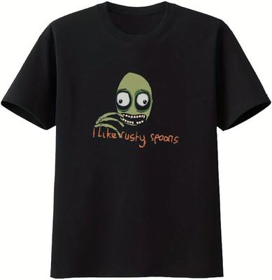 Salad Fingers Horror T-Shirt - Y2K Creepypasta Graphic Tee - Vintage Cartoon Streetwear (S-3XL)