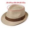 Men's Summer Straw Trilby Hat Sun Protection Lightweight Foldable for Beach Travel Outdoor Activities