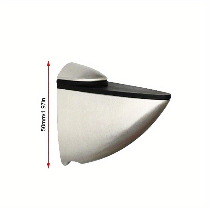 2pcs Adjustable Zinc Alloy Glass Shelf Holder Home Improvement Clamp Brackets Chrome Kit Bathroom Support Clamps Bracket Shelves Holder