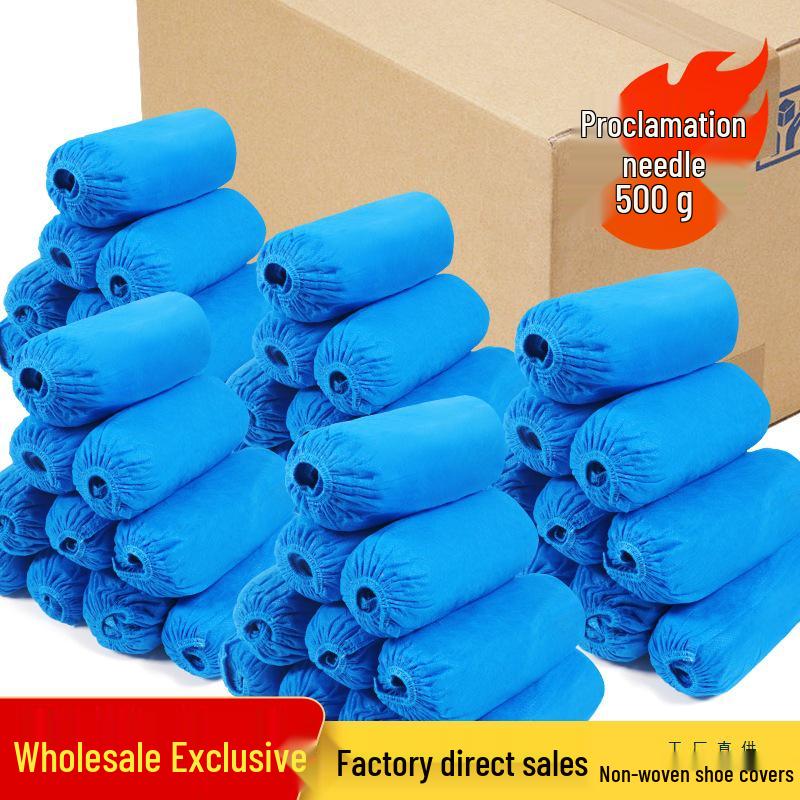 Thickened Non-Slip Disposable Shoe Covers for Indoor Use - Dustproof & Wear-Resistant