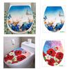 Toilet Sticker Decal Flowers Toilet Seat Stickers Adhesive Bathroom Self Adhesive Art Home Decor Sticker Bathroom Decor