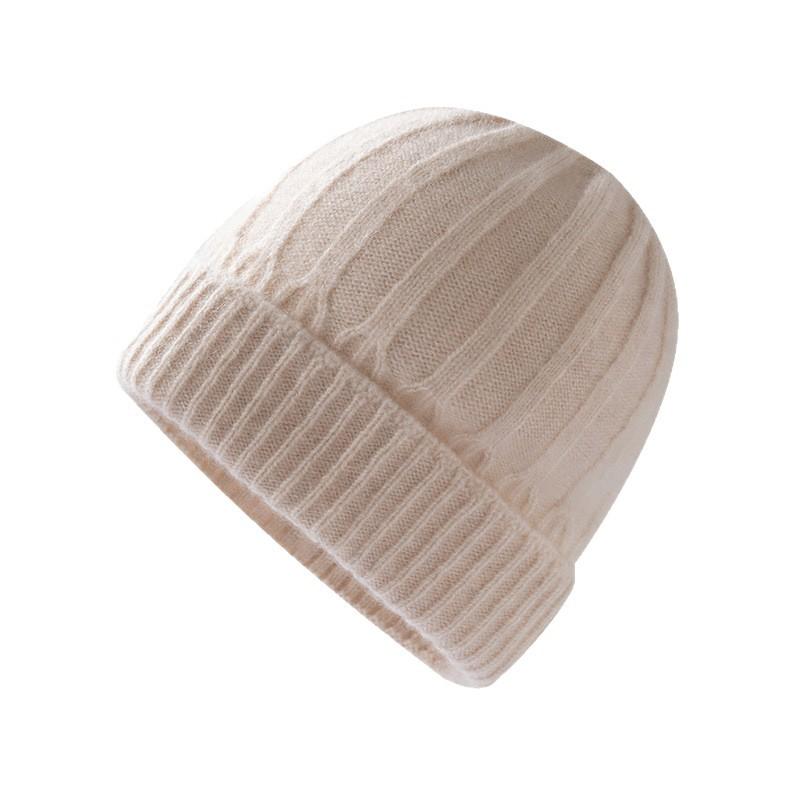 Cashmere Autumn and Winter Cashmere Thickened Men's and Women's Children's Hats Pit Line Hats Children's Knitted Hats