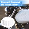 Kratzfeste Motorradaufkleber Motorrad Schutzpad 3D Sechseckig Wasserdichte Gummiaufkleber Lackaufkleber für Männer