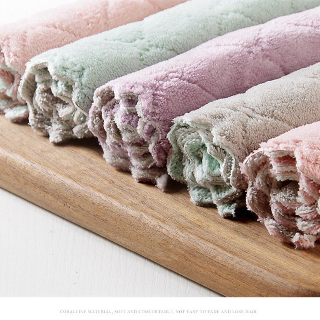Super Absorbent Microfiber Kitchen Dish Cloth High-efficiency Tableware Household Cleaning Towel Kitchen Tools