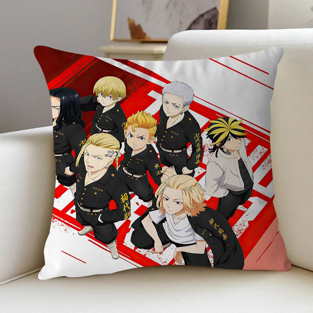 Anime T-Tokyo-Revenger Kissenbezug 30x50 Polyester Sofakissen Dekorative Wurfkissen Heimdekoration Kissenbezug