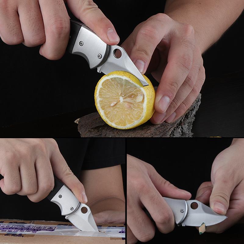 Stainless Steel Pocket Knife EDC Folding Knife Kitchen Utility Mini Meat Cleaver Fishing Fruit Cutter Unpacking Tools
