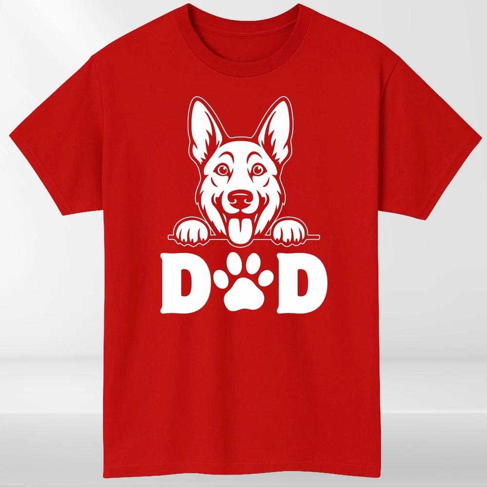 Dog Dad TShirt Funny GerUnisex Shepherd Paw Print Unisexs Unisex Pet Lover Gift S