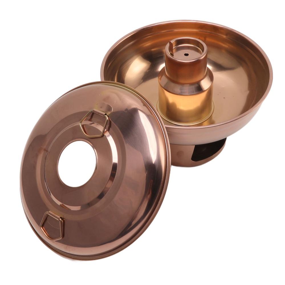 Rose Gold Dry Ice Hot Pot 410 Stainless Steel Dessert Fondue Pot Chinese Hot Pot  Home Kitchen