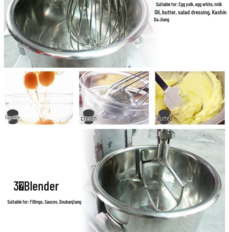 Lifeng Multifunctional Commercial Mixer: Dough, Egg, Noodle (B5-B40 Models)