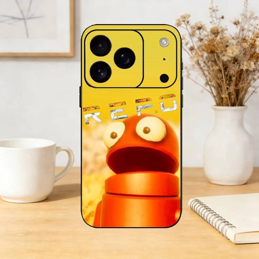 Video Game R-R.E.P.O Phone Case For iPhone 17,16,15,14,13,12,11 Plus,Pro,Max,Mini Silicone Black Soft Cover